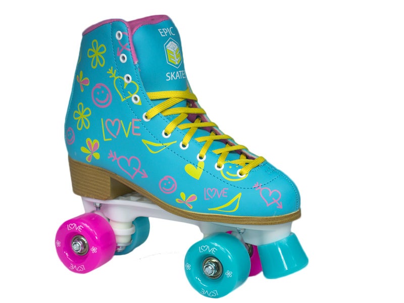 Epic Skates Epic Splash Quad Roller Skates, Blue, Kids 1 - Image 1